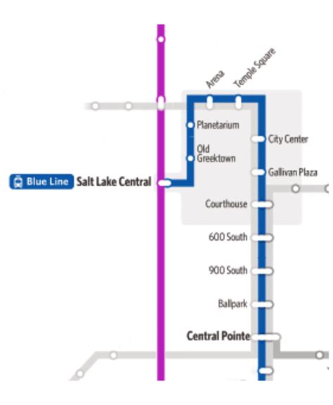 trax blue line map